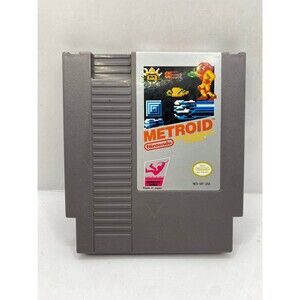 Vintage Nintendo Metroid Game Cartridge NES Samus Aran